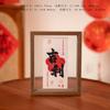 Marco de fotos con caligrafía Ping An Joy para mudarse a una nueva casa, adornos de decoración, todo para el Año Nuevo, mesa de cristal con victoria, decoración para bodas
