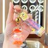 Llavero de Pato de Cristal Acrílico Colgante Lindo Colgante Exquisito para Bolso Regalo de Máquina Expendedora Regalo Pequeño Venta al por Mayor