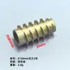 Tuerca Trapezoidal M4M5M6M8M10, Tuerca Empotrada Hexagonal para Muebles, Tuerca de Aleación de Zinc con Diente Interno y Externo con Mediana