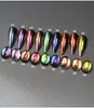Luz de bola de dragón de cambio de color óptico de alta saturación transfronteriza, color cambiante de resaltador de brillo, polvo de espejo mágico de dragón que cambia de color, accesorios de arte de uñas con purpurina polarizada