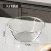 Bol Grande para Mezclar Alimentos de Grado Alimenticio para el Hogar con Tapa, Antiadherente, Transparente, Bol para Amasar, Bol para Mezclar Masa, Bol para Batir Huevos, Bol para Mezclar Ensaladas