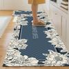Tapete de Cocina Impermeable y a Prueba de Aceite Limpieza sin Frotar Tapete para Pies Cuero Alfombra Antideslizante Hogar Corte Entrada Puerta Tapete para Pies