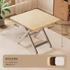 Mesa pequeña, mesa plegable, mesa de comedor para uso doméstico, mesa redonda sencilla para viviendas de alquiler, mesa portátil para exteriores para instalar puestos y comer