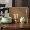 Juego de Tazón de Matcha Estilo Japonés Herramientas Pincel Ceremonia del Té Accesorios para Juego de Té Cucharilla Baibenli Punto de Bambú Púrpura Té