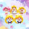 Figura de animación de dibujos animados de la serie de chicas hermosas, accesorios tridimensionales grandes, materiales de producción de bricolaje hechos a mano, accesorios de goma color crema