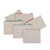 Estuche de Lona Personalizado Transfronterizo Amazon Bolsa de Lona con Cremallera Bolsa de Cosméticos de Mano Bolsa de Papelería para Escuela Primaria