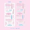 [Caliente] amor pegatinas de tarjeta goo japonesa corazón de niña pegatinas rosas material para cuenta de mano DIY pegatinas decorativas