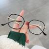 Óculos Jamie 9330 Armação Quadrada de Metal Estilo Coreano Tendência Unissex Moda Street Style Armações para Grau Óculos Anti-Luz Azul