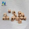 Accesorios de cubo de madera de haya, cadena colgante para ambientador de coche, madera decorativa, cuentas de madera pequeñas de 12 MM, venta al por mayor desde la fábrica de madera de origen