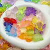 Cuentas Colgantes Doradas Transparentes para Peces Dorados Accesorios Hechos a Mano DIY Animal Plástico Decorativo Acrílico Colgante Ornamental de Imitación de Cristal