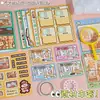 Mew-Moros Mystery Bolsas Sorpresa Pegatinas Sin Cortar Escena Miniatura Caja Sorpresa Materiales Juguetes para Niños Libro de Juego para Aliviar el Estrés