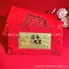 Oro Puro 999 Feliz Cumpleaños Feliz Boda Billete de Oro Sobre Rojo 520 Día de San Valentín Regalo de Reunión Dinero de Año Nuevo Sobre Rojo Venta al por Mayor
