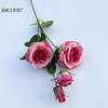 Rosa Búlgara de Múltiples Cabezas Flor de Simulación de Rosa para Auditorio de Boda Arreglo de Floricultura de Interior Decoración para el Hogar Flor de Comercio Exterior