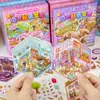 Colección de Paisajismo en Miniatura Pegatinas de Apilamiento Estéreo 3D Manualidades Creativas Hechas a Mano DIY Juguetes Educativos para Niños Regalos