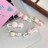 Bolita de arroz rosa Kitty pinza lateral linda estrella para fleco estilo ins dulce accesorios para el cabello de estudiante Mori puesto