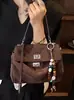 Bolso de mano de estilo casual transfronterizo, nuevo bolso tote vintage de gran capacidad para mujer, versátil bolso de hombro y cruzado, moderno