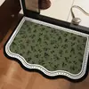 Alfombrilla de Baño de Tierra de Diatomeas Detallada con Etiqueta Temu, Alfombrilla Absorbente de Agua para Entrada de Baño, Alfombrilla Antideslizante para Inodoro y Baño