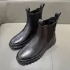 Fornecimento Exclusivo Transfronteiriço de Botas Chelsea Estilo Old Money, Botas Casuais Masculinas de Couro Genuíno Camurça com Solado Grosso, Fornecimento Direto da Fábrica