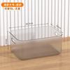 Caixa de Armazenamento Transparente Doméstica de Mesa Grande Capacidade Caixa de Armazenamento de Roupas Armazenamento de Brinquedos Plástico Grande Espessada Caixa de Armazenamento