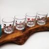 Juego de vasos de soju de Corea del Sur patrón personalizado Vaso de chupito vino de sodio vaso de whisky vaso de vidrio se puede hacer patrón personalizado