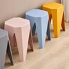 Bancos de Plástico Modernos Minimalistas, Engrosados para Uso Doméstico, Bancos Octogonales Apilables para Sala de Estar, Áreas de Espera de Restaurantes y Bancos de Colores para Hacer Cola