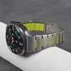 O Novo Modelo é Adequado para Samsung Ultra Galaxy Watch8 Pulseira de Aço Inoxidável com Borracha Embutida Metal 47mm