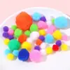 Fornecimento spot pompom colorido de alta elasticidade acessórios DIY feitos à mão bola de pelúcia brinquedos infantis sapatos chapéus acessórios de cabelo decorações