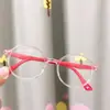 Novos Óculos Anti-Luz Azul Estilo Coreano para Crianças Armação de Óculos Cor Gelatina Óculos de Leitura Planos da Moda