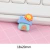Telefone móvel shell beleza material resina epóxi cartoon casa na árvore coleção diy geladeira adesivos fábrica atacado acessórios criativos