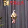 Colgante de collar de caballo balancín de palisandro, Cadena para teléfono, Llavero, Cadena para suéter de caballo del zodiaco tallado en madera Yiming Xianyuan