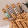 Hashis de bambu para uso doméstico, estilo chinês, resistentes a altas temperaturas, não mofam, ideais para adultos, um hashi por pessoa, antiderrapantes.