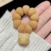 Ajo Weathered Mini Cerdo Intestino Semilla de Bodhi Hecho a Mano Tamaño Pequeño Alivio del Estrés Pieza de Mano Estudiante Lindo Juguete para la Punta del Dedo