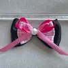 Accesorios para Pasador de Pelo de Mascota Lazo Negro Rosa DIY Accesorios para Muñecas de Subasta Ropa Sombrero Llavero Productos Semi-Terminados