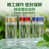 Botella Transparente de Acrílico para Producto de Cuidado de la Salud Tapa Multicolor de Doble Capa Botella de Empaque para Nido de Pájaro Cordyceps Azafrán Tarro Sellado a Prueba de Humedad