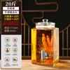 Garrafa de Vinho de Vidro Licor Artesanal Garrafa de Vinho Medicinal de Ginseng Doméstica Garrafa de Armazenamento de Vinho de Alta Qualidade Jarra de Vinho Selada com Torneira