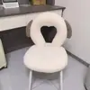 Crema de Maquillaje Tocador de Habitación de Niña Tocador de Celebridad de Internet Silla con Respaldo Silla Simple de Hogar para Manicura