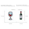 2020 Europeu e Americano novas jóias dos desenhos animados pingando liga de óleo broche de vidro de vinho tinto pino de seda lenço de seda fivela pino acessórios crachá