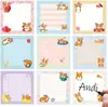 Notas Adhesivas de Dibujos Animados de Venta Caliente Transfronterizas, Bloc de Notas Retro Estilo Ins, Notas Adhesivas Creativas de Animales, Reutilizables y Desprendibles
