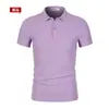 Camisas Polo Masculinas de Primavera e Verão com Logo Estampado, Manga Curta Bordada para Trabalho, Atacado para Grupos Corporativos