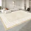 Alfombra de Sala de Estar de Gama Alta Estilo Wabi-Sabi Sencillo, Tapete para Mesa de Café de Vestidor, Manta para Sofá, Estudio Sencillo, Alfombra de Lujo Ligero y Resistente a Manchas