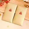 Conjunto de 6 peças de envelopes vermelhos com glitter fosco em formato de coração para dinheiro de presente de mil yuans, envelopes vermelhos de casamento, personalizados e simples