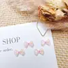 Popular accesorio decorativo de lazo de estrella de cinco puntas para decoración de uñas, tachuelas para uñas de lazo dulce y atrevido para chicas, accesorios de resina