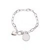 Pulsera Metálica en Blanco para Sublimación con Transferencia de Calor Accesorios de Joyería Transfronterizos Amazon En Stock