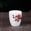 Copo de licor de cerâmica Copo de bebidas espirituosas Copo de vinho pequeno Copo de vinho criativo Copo de vinho Copo de cerâmica um em um Utensílios de vinho de sacrifício