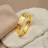 Anillo de Acero Inoxidable con Chapado en Oro de 18 Quilates, No se Desvanece, Diseño de Calidoscopio y Trébol de Cuatro Hojas, Joyería de Anillo de Acero Inoxidable de Lujo Ligero y de Moda para Mujer