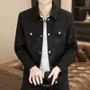 Chaqueta con estampado de letras, colección otoño/primavera para hombre, ropa casual de alta gama para hombres jóvenes, nuevo estilo otoño 2026