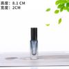 Botella de perfume de color degradado de 5 ml 10 ml tapa de nogal botella pequeña de muestra de perfume tapa de haya marrón grisáceo botella con atomizador