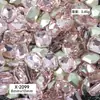 Accesorios para Uñas de Diamante con Forma Especial de Corazón Torcido con Punta Rosa para Uñas de Celebridad de Internet, Súper Brillantes