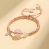 Dajiedali pulseira de mão tecida à mão de jade Dongling, nova corda vermelha chinesa, ágata branca, corda vermelha, pulseira de cristal rosa