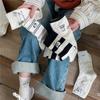 IOULOR Corea del Sur Dongdaemun calcetines de pila otoño calcetines casuales japoneses estilo preppy hasta la pantorrilla para mujer calcetines de moda simples ins